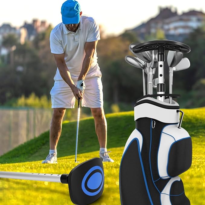 Portable Golf Travel Bag Support Pole, Umbrella Anti-Impact Support Cover Protector and Aluminum Alloy Rod, Golf Club Travel Bag Support System Protect Club