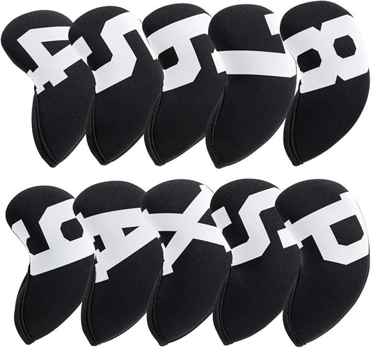 Golf Iron Covers with Colorful Number Neoprene Golf Iron Head Cover,Golf Club Head Covers for Iron Fit All Brands Golf Irons Headcovers 4/10pcs
