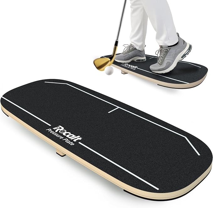 Rocalt Golf Pressure Plate, Golf speed trainer for Indoor Practice, Golf Training Aid &Golf Weight Shift Balance Board for Chipping and Hitting, Improving Strength & keep Tempo