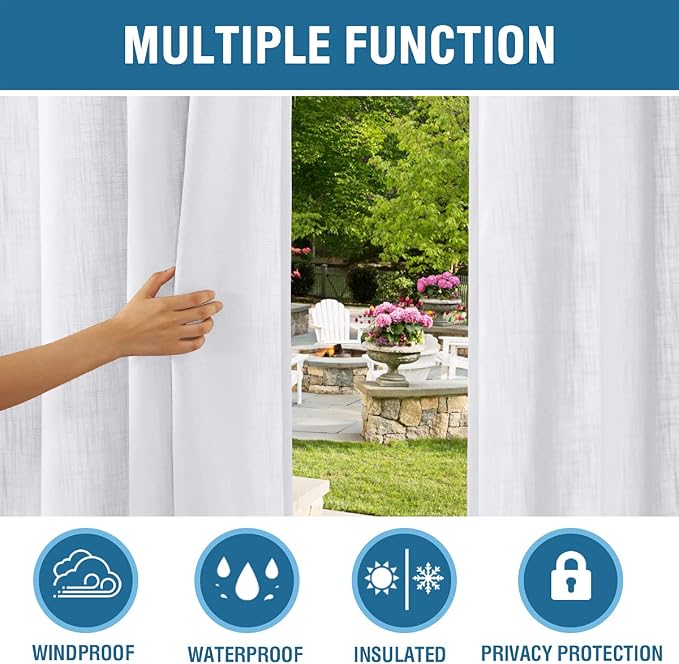 H.VERSAILTEX Indoor Outdoor Curtain Linen Look - Image 5