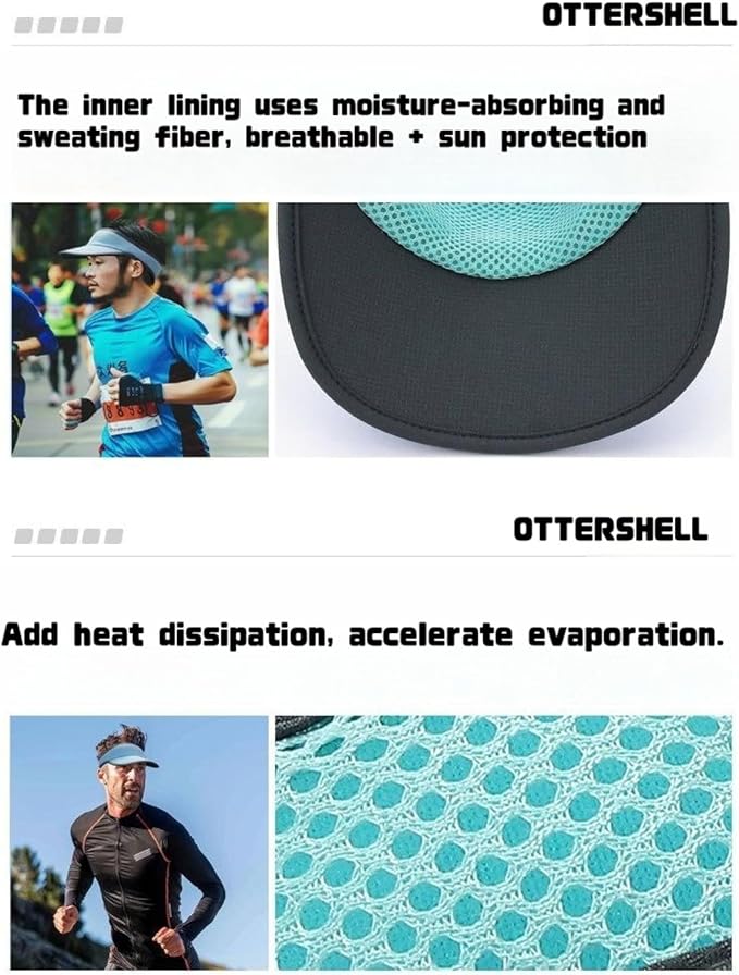 Sports Sun Visor,Baseball Hat Breathable Mesh. Adjustable Athletic Visor for Running, Tennis, Golf