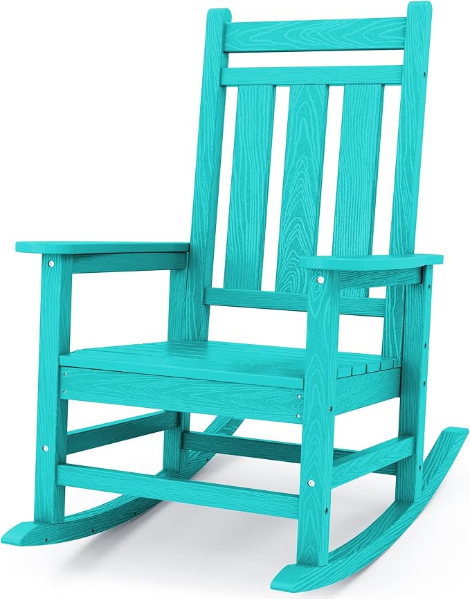 Oversized Outdoor Rocking Chair, HDPE Patio Rockers, Aruba | | All-Weather by KINGYES