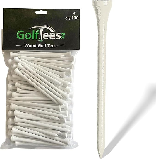 Wood Golf Tees - Standard Golf Tees for Men and Women
