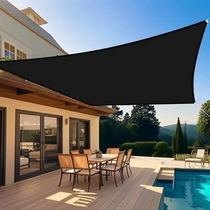 Shade&Beyond Custom Sun Shade Sail 12'x16'RectangleSun Sail Shades Patio UV by ShadeBeyond