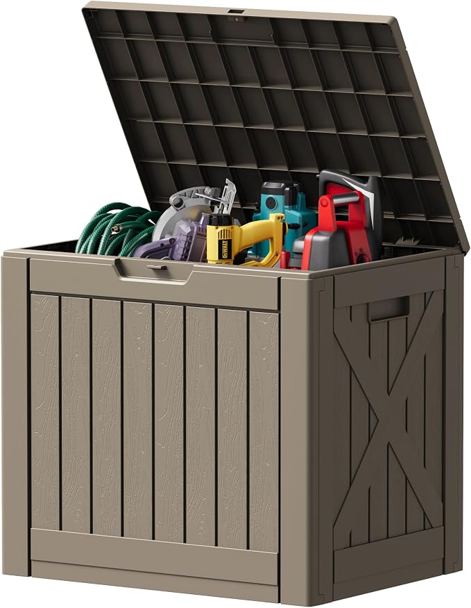 Devoko 40 Gallon Deck Box Lockable Outdoor Storage Box Waterproof by DEVOKO
