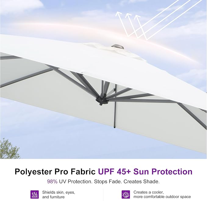 PURPLE LEAF Outdoor Umbrella - Image 5