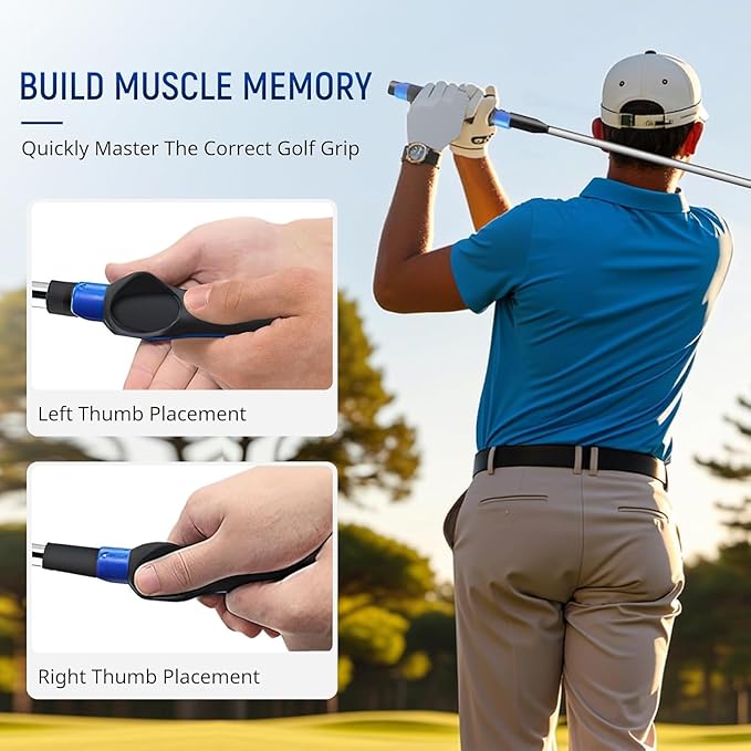 3 Pack Golf Grip Trainer,Golf Training Aid, Golf Grip Kit, Golf Club Grips, Grip Trainer Golf Club,Training Correct Hand Position and Arm Posture