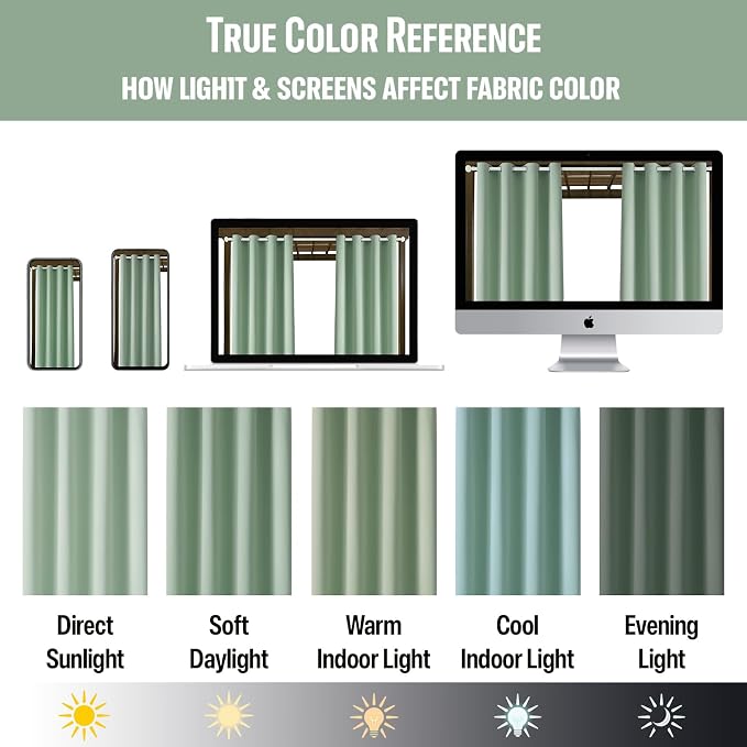 DIVA EN CAMINO DEC Outdoor Patio Curtain Waterproof Darkening Thermal Insulated - Image 6