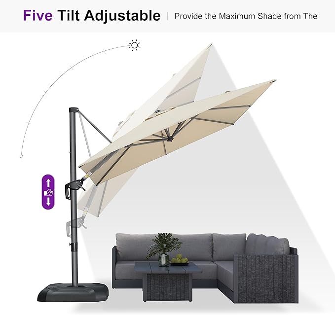 PURPLE LEAF Outdoor Umbrella - Image 7