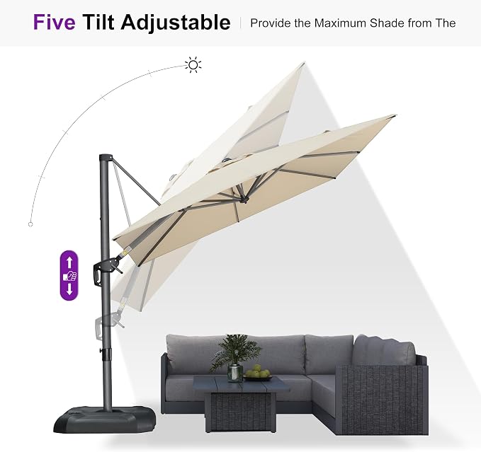 PURPLE LEAF Outdoor Umbrella - Image 8