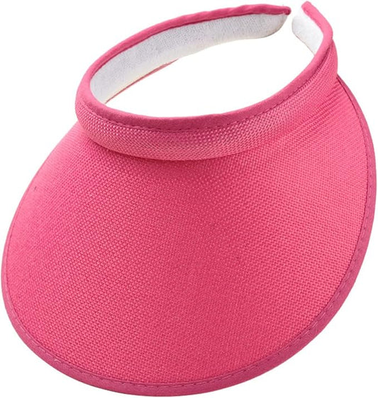Cloth Covered Slip-On Visor for Women, Adjustable Cap Sports Sun Visors for Men