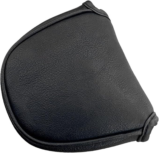 Blank Golf Mallet Putter Cover - Black or White Head Cover with Magnetic Closure