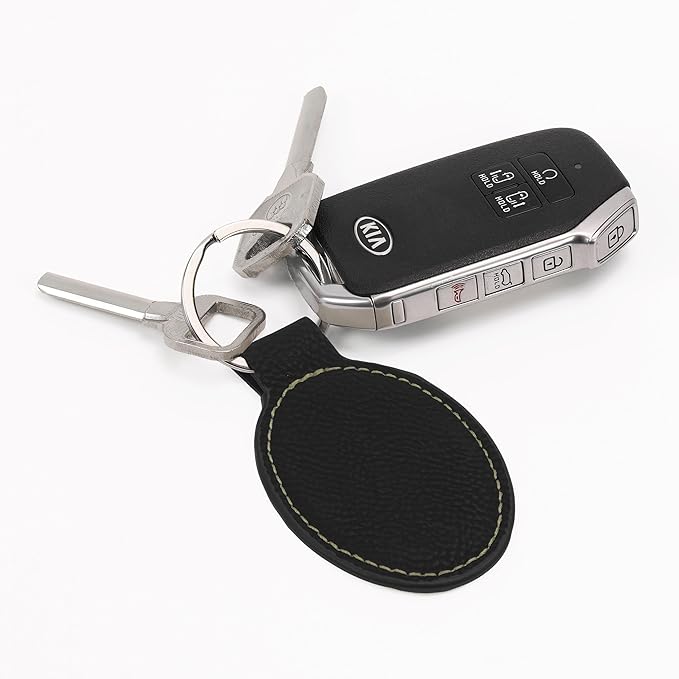 LaserGram Oval Keychain, Sunflowers, Personalized Engraving Included