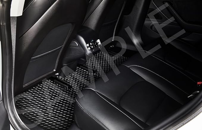 TOUGHPRO Floor Mats Accessories Set (Front Row + 2nd Row) for Audi Q7 All Weather Heavy Duty (Made in USA) Black Rubber 2017 2018 2019 2020 2021 2022 2023 2024 2025