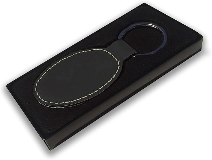 LaserGram Oval Keychain, Sunflowers, Personalized Engraving Included