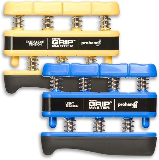 Prohands Gripmaster Hand Exerciser, Finger Exerciser (Hand Grip Strengthener), Spring-Loaded, Finger-Piston System, Isolate & Exercise Each Finger
