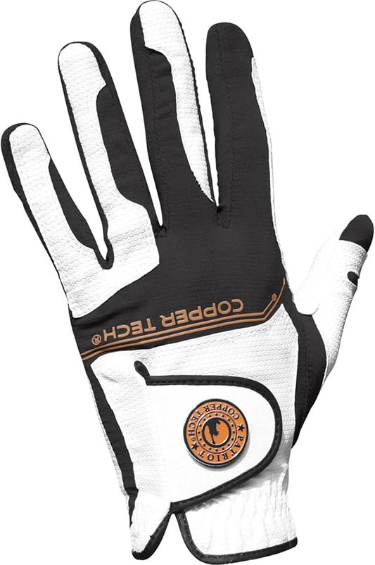 All-Weather Golf Glove – Copper Infused Compression, All-Weather Grip, Breathable 4-Way Stretch, Durable AAA Synthetic Leather