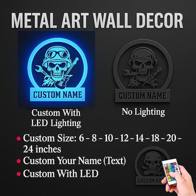 Custom Golfing Gifts, Personalized Metal Wall Art Sign with LED Lights, Unique Home Decor for Golf Lovers, Perfect Hanging Gift for Dad, Him, or Any Avid Golfer