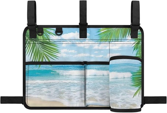 Fashion Golf Cart Rear Seat Organizer Lightweight Storage Bag Accessories for Club Car, Wheelchair and Walker
