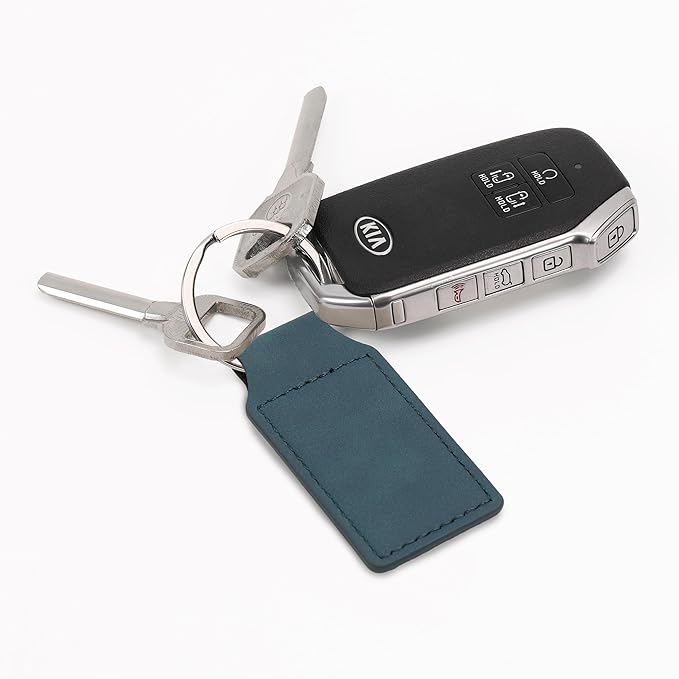 LaserGram Rectangle Keychain, Coat of Arms Germany, Personalized Engraving Included (Slate Blue)