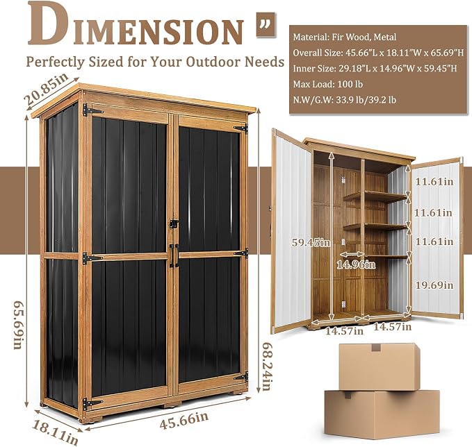 46" L Outdoor Storage Cabinet - Image 3