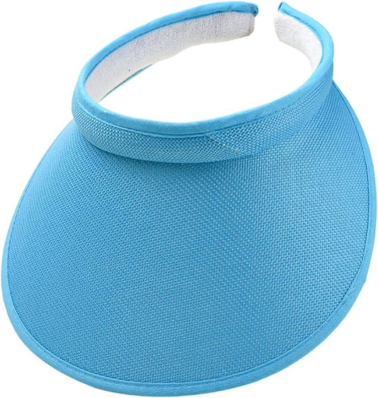 Cloth Covered Slip-On Visor for Women, Adjustable Cap Sports Sun Visors for Men