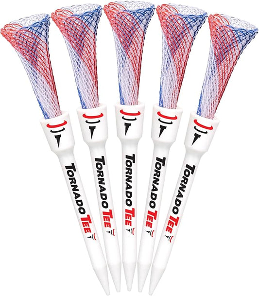 Tornado Tee Red White & Blue High Performance Golf Tee