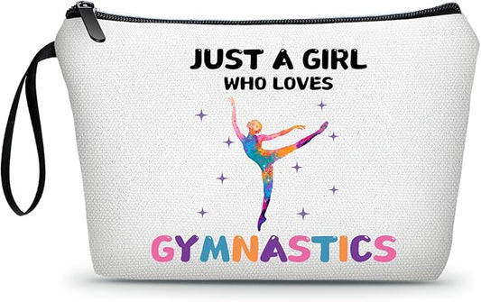 Gymnastics Cosmetic Bag, Travel & Daily Use, Gymnastics Theme, Multifunctional Makeup Bag, Gift for Girls & Women,Christmas