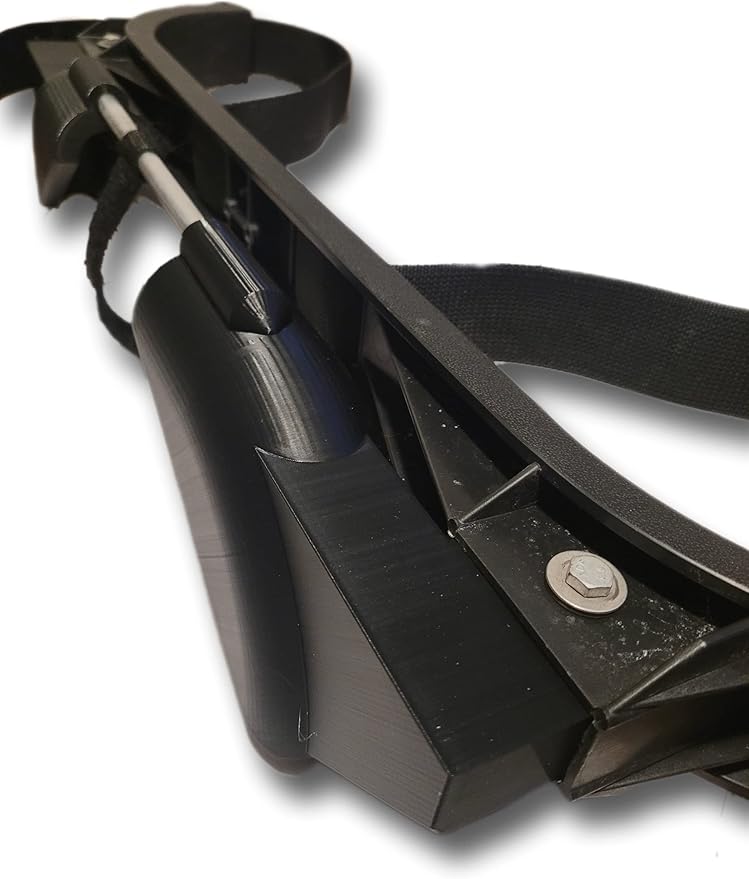 Golf Bag Holder fits on Golf Cart Rear Seat Grab Bar, for ICON OEM Round Tube Style Grab Bars, No Drilling Required