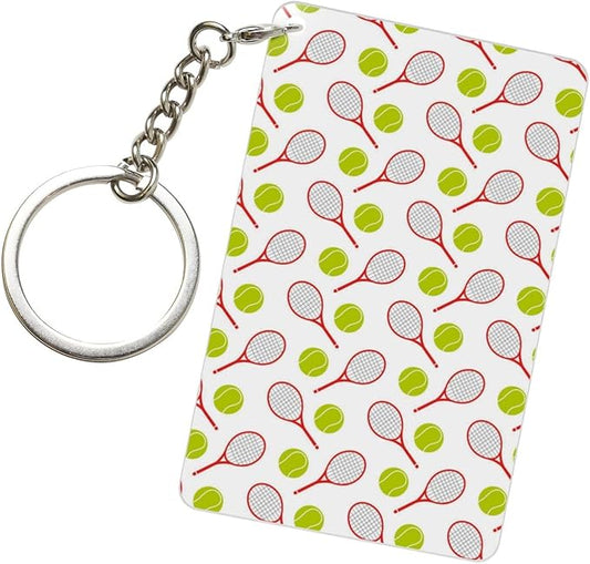 Golf Keychains Rectangular Acrylic Keychain Daily Key Ring Car Key Fob Holder 2X3 Inch
