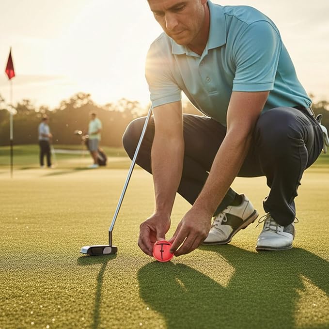 Golf Trainings Alignment Aid for Ball Positioning Accuracy Light Weight Practice Accessory Nonslip Golf Trainings Templates