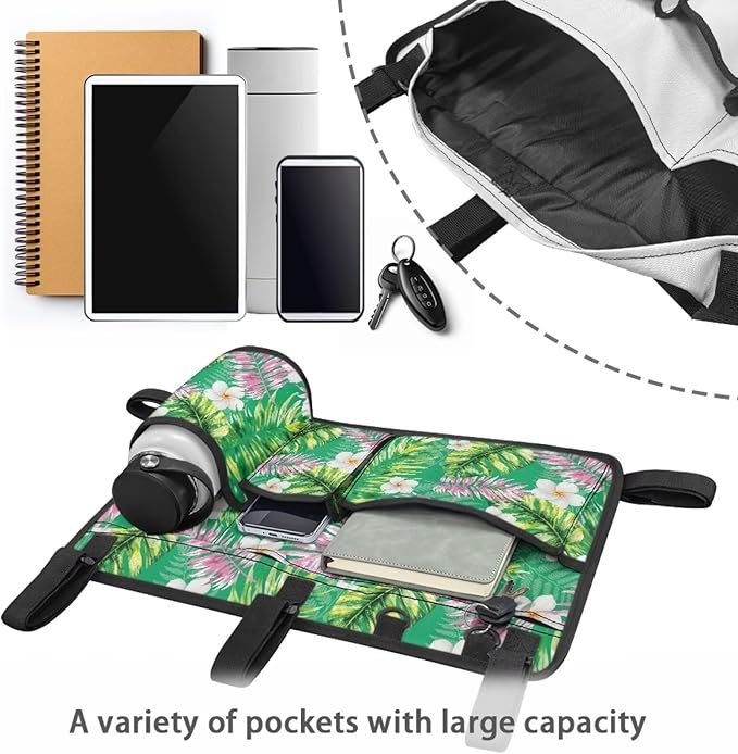 Fashion Golf Cart Rear Seat Organizer Lightweight Storage Bag Accessories for Club Car, Wheelchair and Walker
