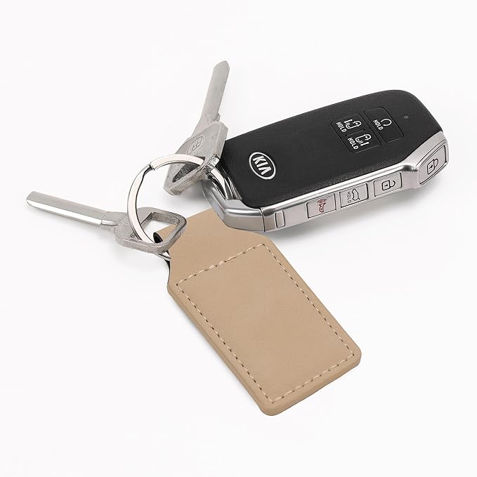 LaserGram Rectangle Keychain, Coat of Arms Germany, Personalized Engraving Included (Beige)