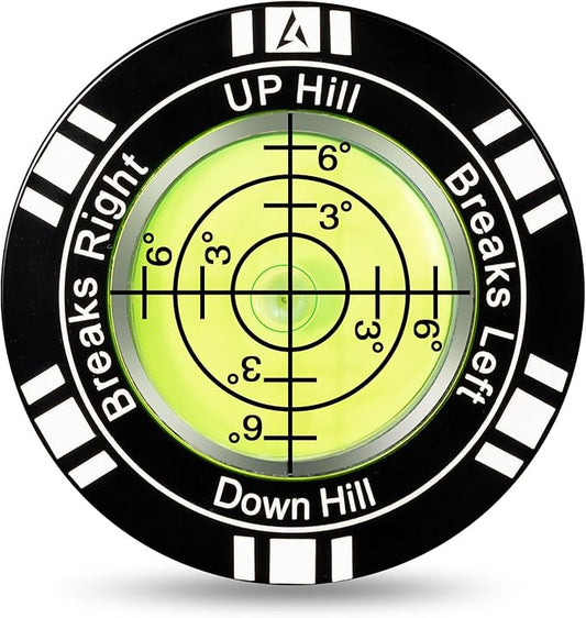 Golf Putt Green Reader, High Precision Golf Training Aid, Stylish Hat Clip Ball Marker, Golf Accessories for Men Women