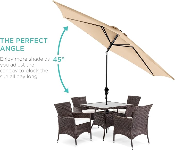 Best Choice Products 10ft Outdoor Patio Umbrella, Outdoor Table Umbrella - Image 2