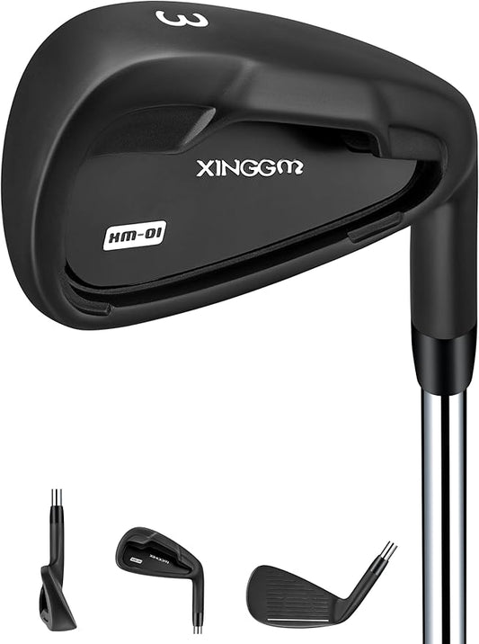 XM-01 Individual Golf Irons or Golf Irons Set - Premium Men Golf Club Iron with Steel Shaft for Right Hand Golfers Stiff Flex