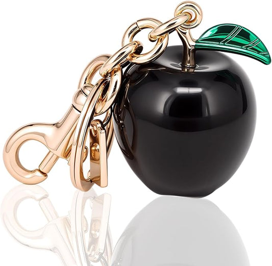 Cherry Bag Charm for Handbag, Big-Apple Strawberry Fruit Bag Charm Cherry Car Accessories KeyChain
