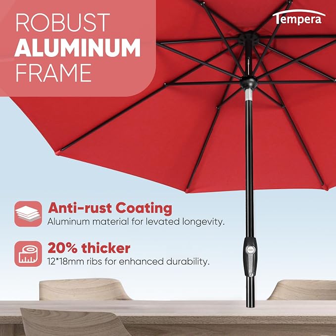 Tempera Patio Market Outdoor Table Umbrella - Image 5