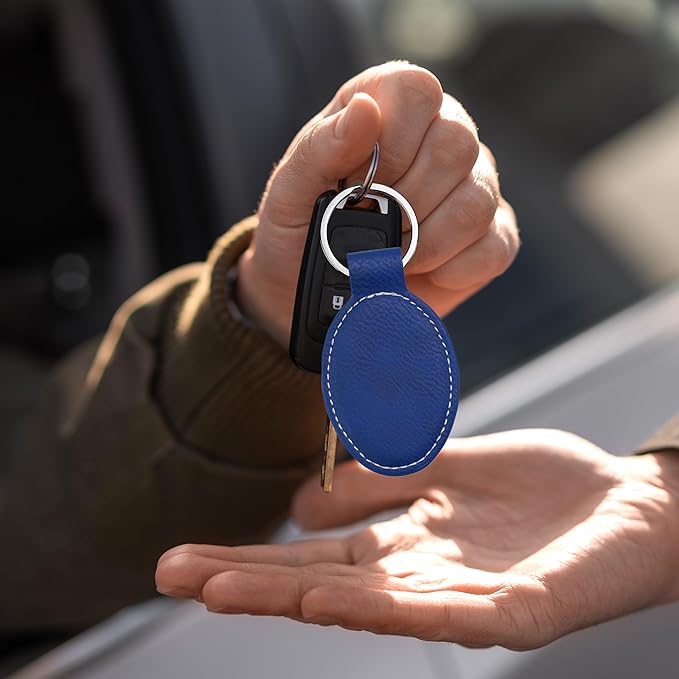 LaserGram Oval Keychain, Water Polo, Personalized Engraving Included