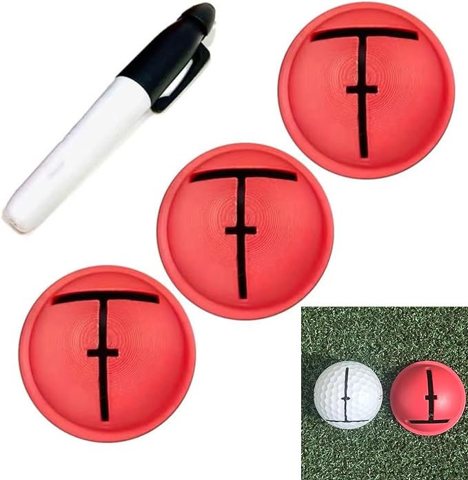 Golf Trainings Alignment Aid for Ball Positioning Accuracy Light Weight Practice Accessory Nonslip Golf Trainings Templates