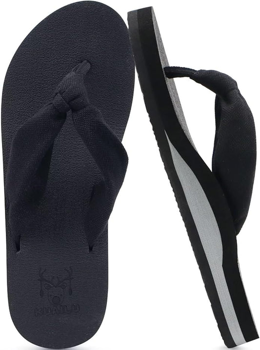 KuaiLu Flip Flops for Women with Arch Support Yoga Mat Comfortable Summer Beach Walking Thong Cushion Sandals Slip On Indoor Outdoor