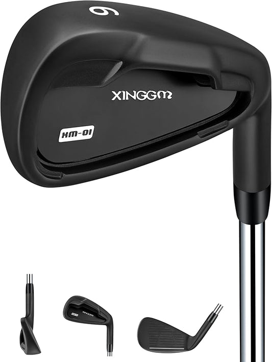 XM-01 Individual Golf Irons or Golf Irons Set - Premium Men Golf Club Iron with Steel Shaft for Right Hand Golfers Stiff Flex