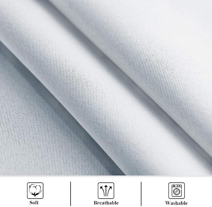 Outdoor Patio Curtains W70 x L84 Inch Greyish White, 1 Panel | Deck Curtains - Image 7