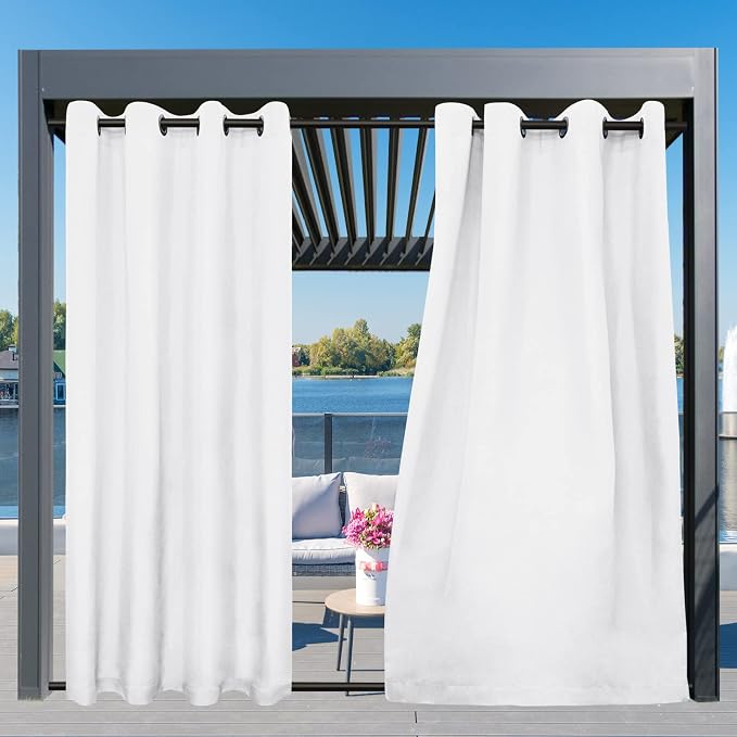 Easy-Going Outdoor Curtains for Patio 1 Panel, 54x120 inch, Weatherproof - Image 3