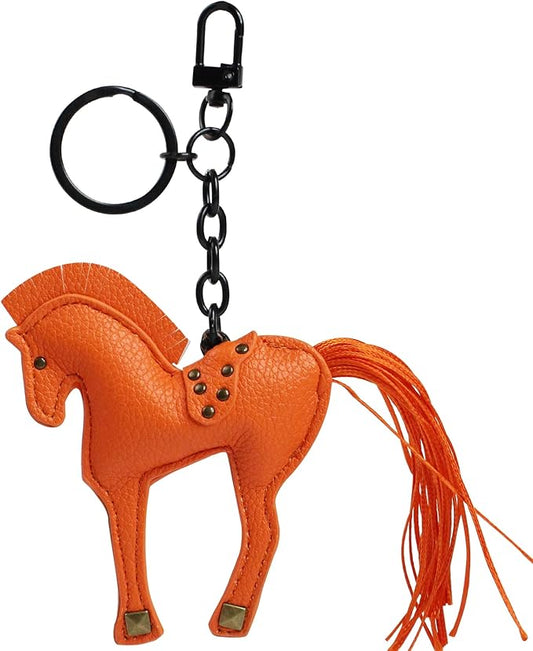 Horse Keychain, Hanging Charm Accessory for Purse, Bag and Backpacks Pony Key Chain for Women