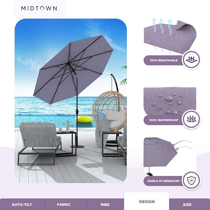Midtown Umbrellas The Lean Patio Umbrella - Image 5