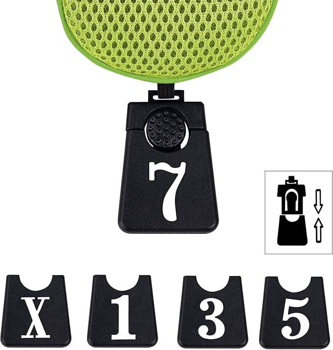 Andux 3pcs/Set Golf 460cc Driver Wood Club Head Covers Long Neck with No. Tags