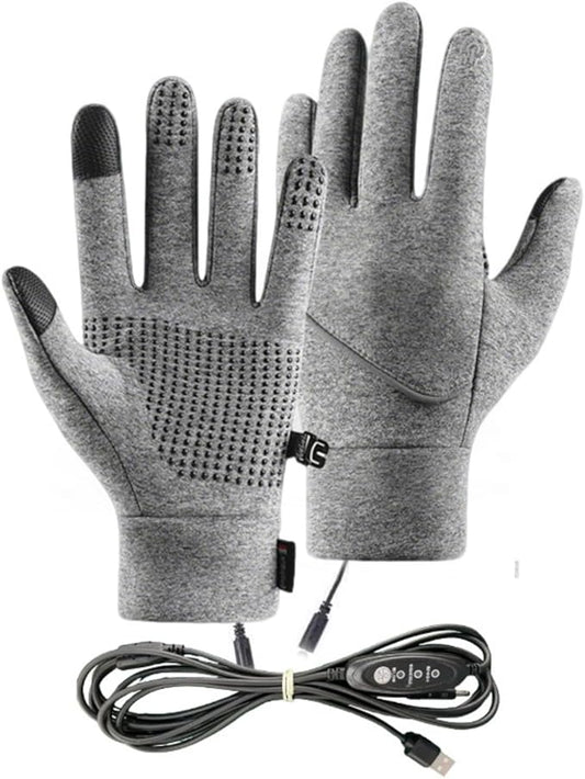 Heated Gloves for Men and Women, Winter Full Finger Hand Warmers Heated Gloves for Skiing Cycling Golf Hiking