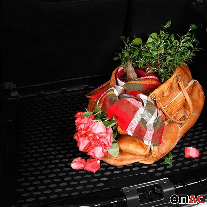 OMAC Cargo Mats Liner for VW Golf GTI MK7 2015-2021 Waterproof TPE Black