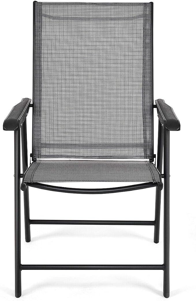 GIANTEX Set of 2 Patio Folding Chairs, Outdoor Chairs - Image 7